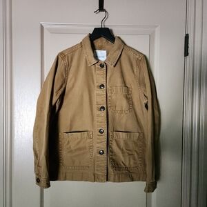 Madewell XS Garment-Dyed Ashwood Chore Coat in Dark Tobacco